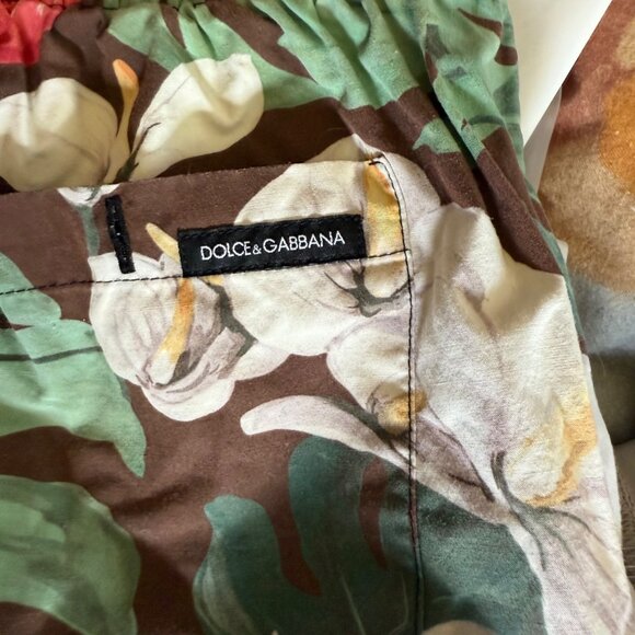 Dolce & Gabbana Floral Print Mid-Length Men’s Swim Shorts US Size S - Picture 4 of 16